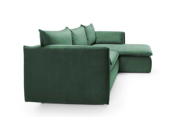 Canapé d angle convertible Zoé en velours avec coffre de rangement - 4 coloris Online-Schn?ppchen – Bild 2