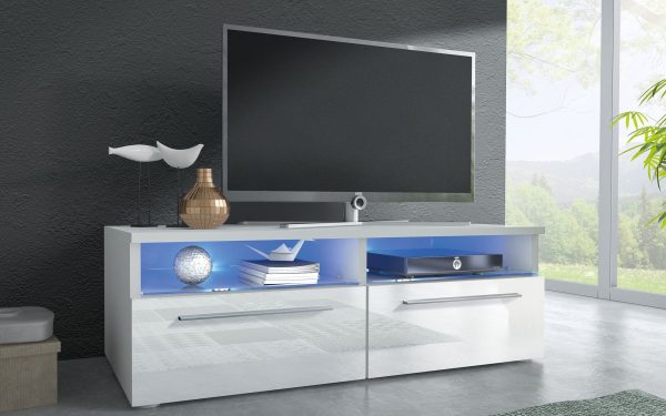 Meuble TV laqué Lumino avec éclairages LED Jetzt online