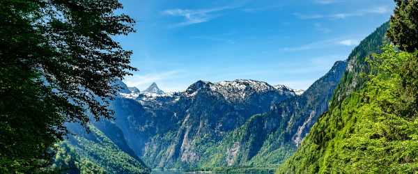 Blick auf den Königssee, Glasbild Panorama Angebot – Bild 5