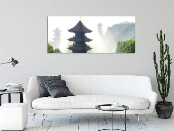 chinesische Häuser, Glasbild Panorama Angebot – Bild 2