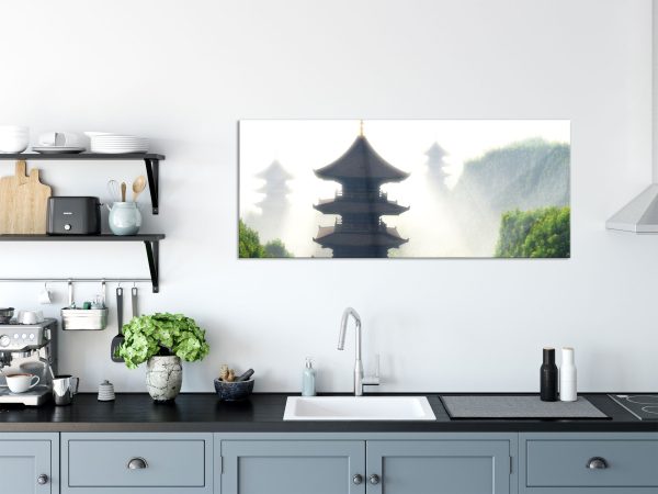chinesische Häuser, Glasbild Panorama Angebot – Bild 3